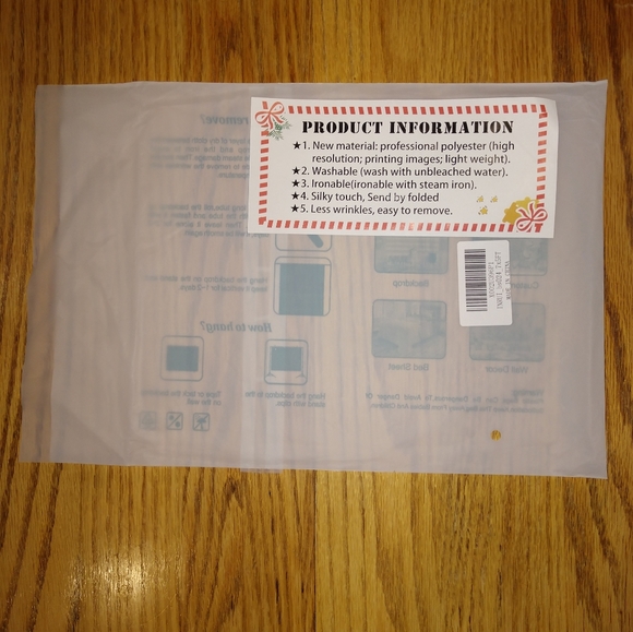 Decorative backdrop cloth with the design shown will come in unopened package - Picture 7 of 12